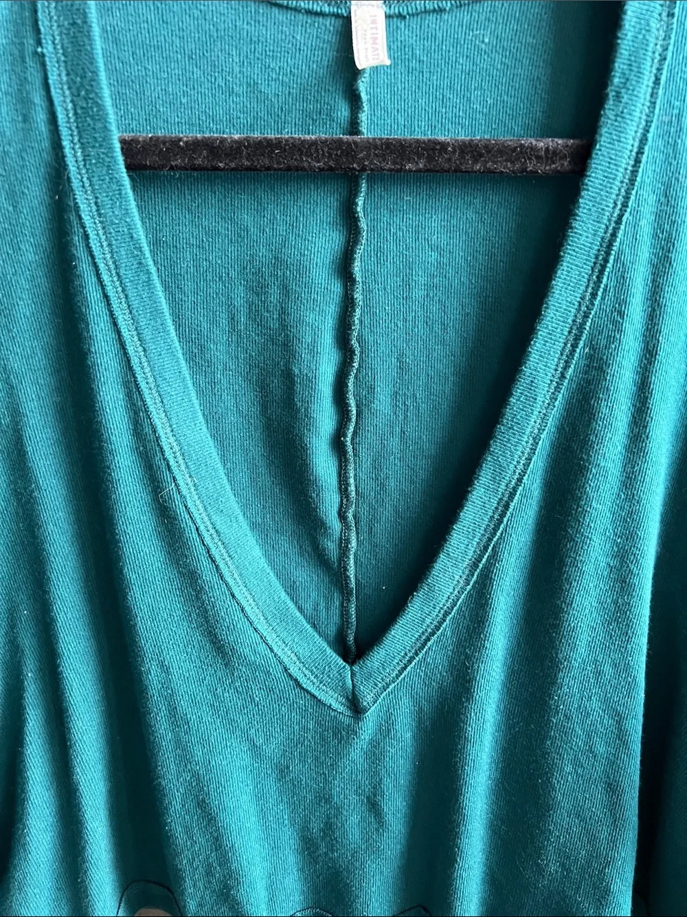 Intimately Free People Teal V-Neck Top